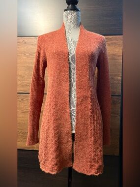 Belldini Terracotta Open-Front Cardigan